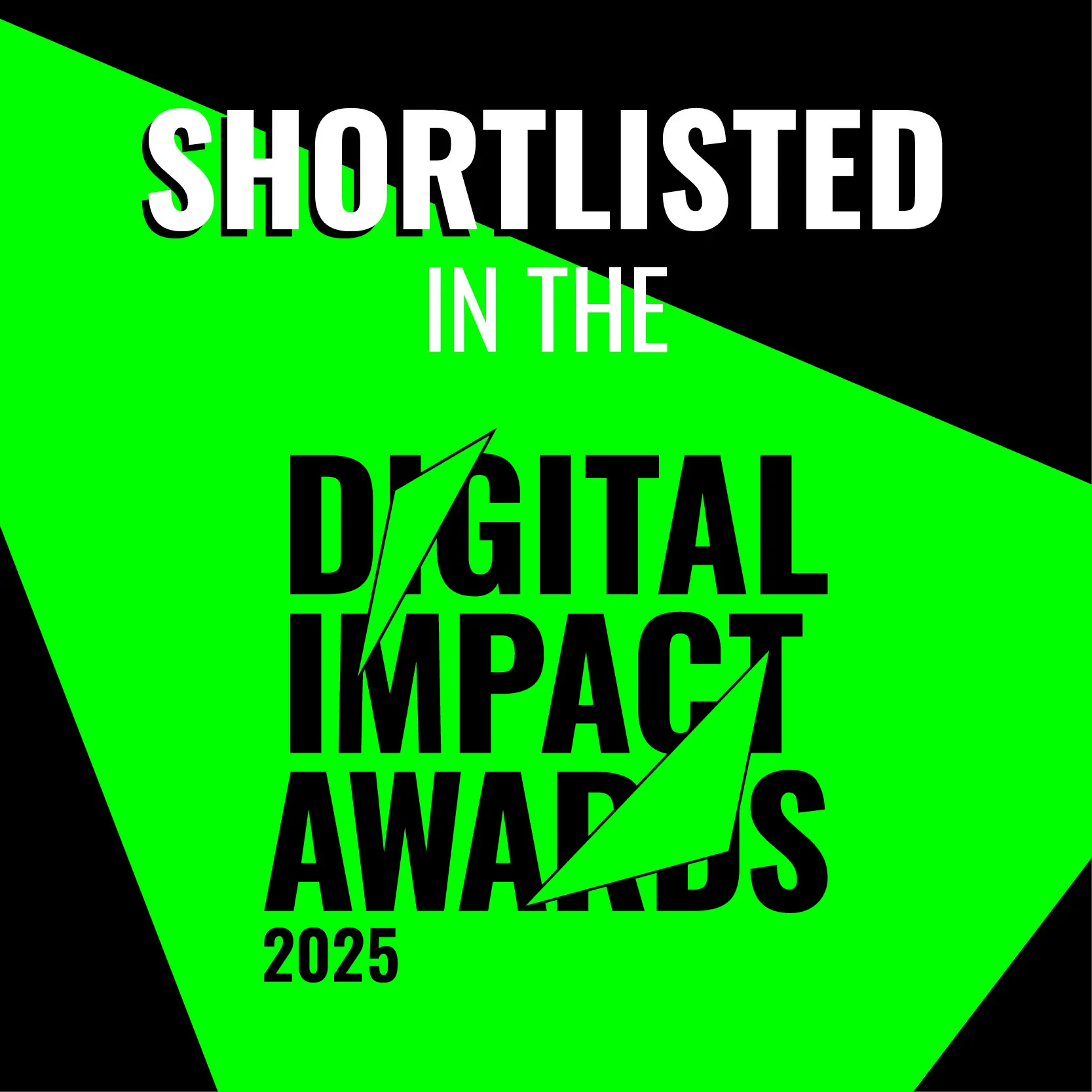 Shortlisted In The Digital Impact Awards 2025 image