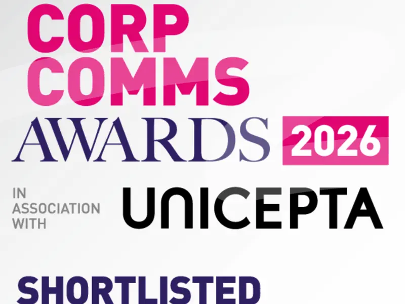 Five clients shortlisted at the CorpComms Awards 2026