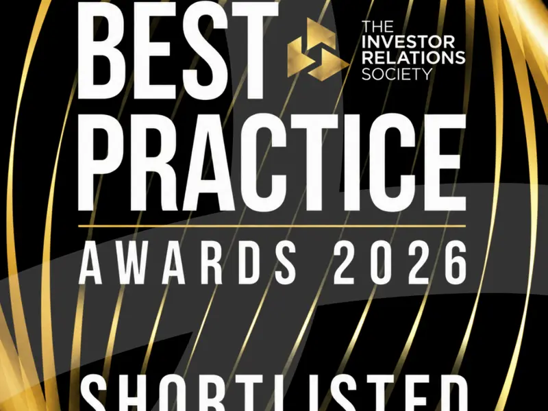 Seven nominations for our clients at the IR Society Best Practice Awards
